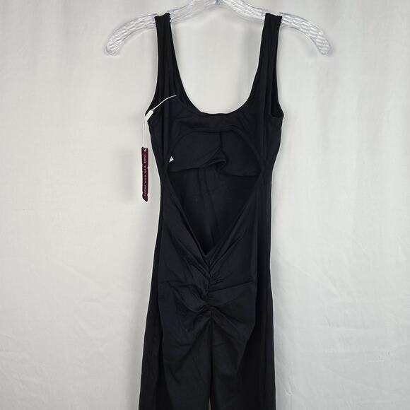 Vertvie Sleeveless Flare Jumsuit Women's XS Black Backless Bodycon Seamless NWT - Picture 8 of 16